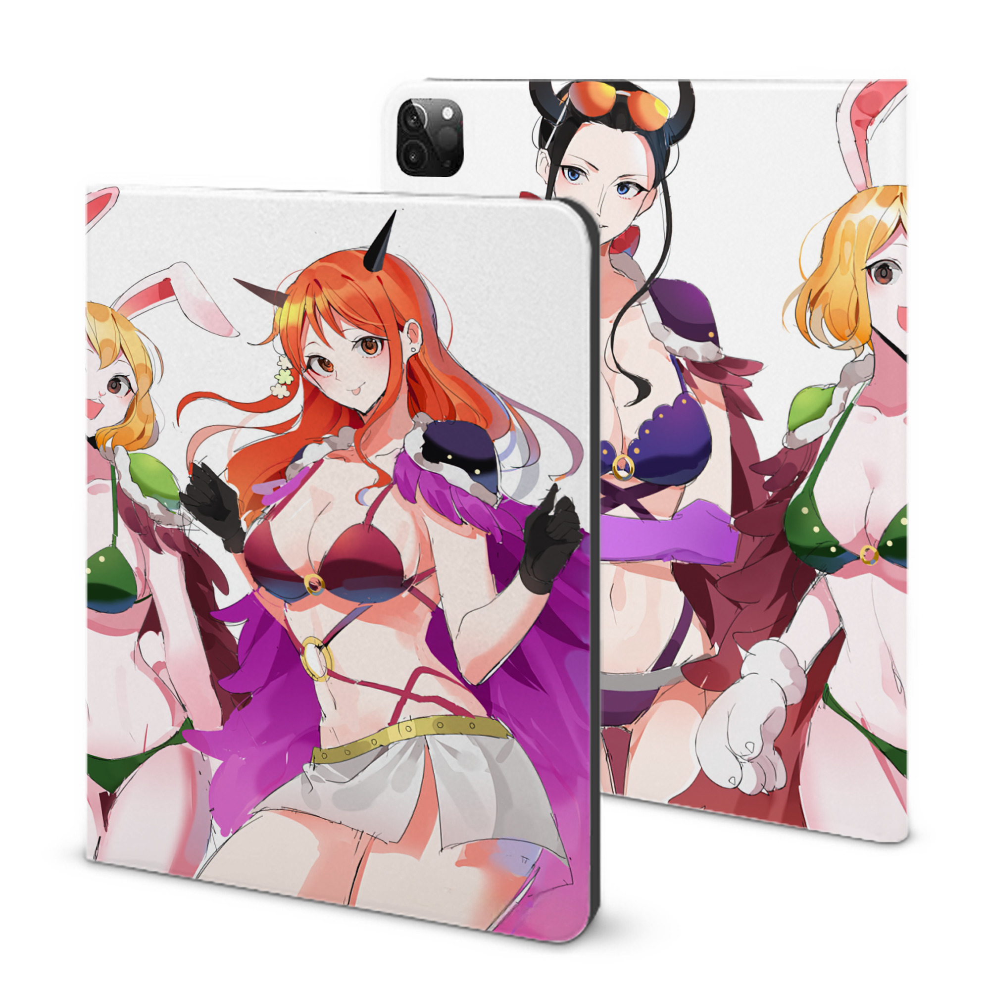 （画像用） ワンピース ONE PIECE IPadケース ペンホルダー付き ブックスタイルデザイン